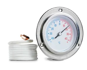 Panel Mounted Capillary Thermometer With Front Flange fridge thermometer