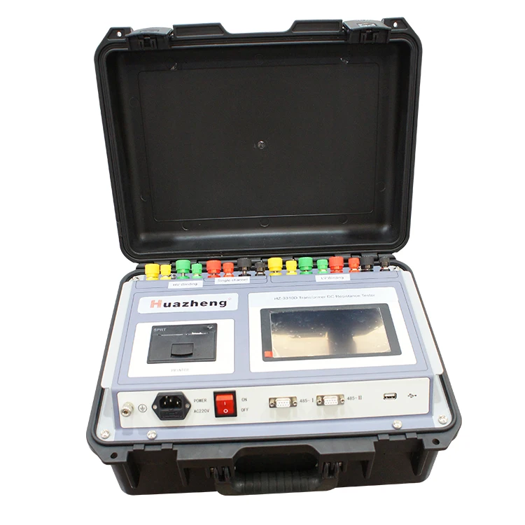 HuaZheng Electric Portable transformer DC winding resistance tester 3 channels dc resistance meter DC Resistance tester