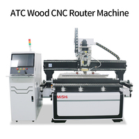 Machine de fraisage CNC ATC 1530 avec caméra CCD et rouleau de pression pour le travail du bois