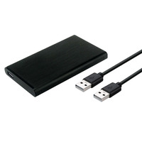 Boîtier de disque dur portable U25K en aluminium brossé de 2,5 pouces pour SSD/HDD avec excellente dissipation thermique – Vente en gros