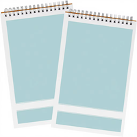 Cuadernos Personalizados con Impresión, 6x9 Pulgadas, 80 Hojas, Espiral Superior, para Escribir Notas para la Escuela, Universidad u Oficina