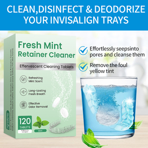 Tabletas Limpiadoras de Dentaduras Postizas de Marca Privada al por Mayor, Empaque Personalizado OEM, <span class=keywords><strong>Precio</strong></span> de Fábrica - Product Image 4