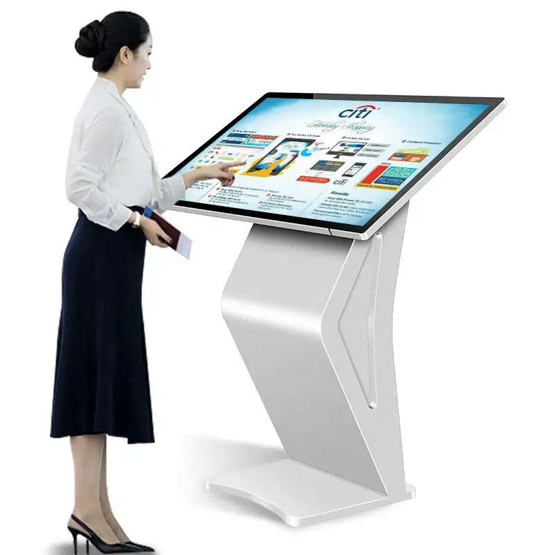 19 32 43 49 55 inch indoor interactive information digital kiosk android smart video touch screen kiosk