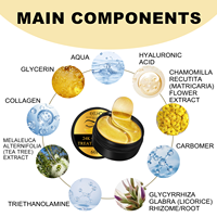 Patchs pour les yeux EELHOE, hydratation douce, hydratation de la peau autour des yeux, améliore l'élasticité, douceur, effet liftant