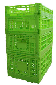 Caisse en plastique pliable 600*400*120, panier en plastique pliable pour fruits et légumes - Product Image 6