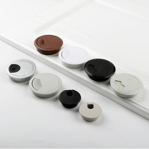 Passe-câble rond en plastique pour bureau, cache-trou de câble de table, capuchon de gestion de câbles pour ordinateur, accessoire de mobilier de bureau - Product Image 5