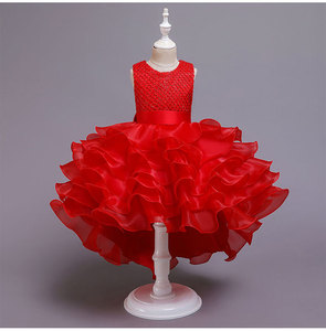 669 Little Princess Flower Girl Dress Niños Vestido <span class=keywords><strong>de</strong></span> <span class=keywords><strong>novia</strong></span> Puff últimos vestidos <span class=keywords><strong>de</strong></span> fiesta para <span class=keywords><strong>niñas</strong></span> - Product Image 5