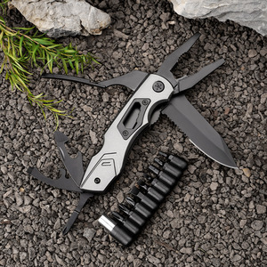 Chất lượng cao nhôm xử lý gấp Multitool dao ngoài trời chiến thuật cắm trại công cụ Sống Còn với cờ lê tuốc nơ vít và lưỡi - Product Image 2
