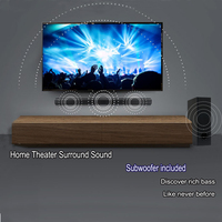 Barre de son 100W Design fin Modèle Bluetooth 3 5mm Aux in USB Optique ARC Affichage LED 2.1 Barre de son avec caisson de basses filaire