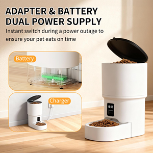 Intelligent Modern Durable Pet Automatic Feeder 4-Liter Capacity Supports <b>Remote</b> <b>Control</b> Via Mobile Phone with Video Interaction - Product Image 5