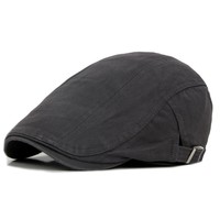 Sombreros de vendedor de periódicos personalizados al por mayor para hombres, gorra plana de algodón, ajustable, transpirable, irlandés, taxista, hiedra, sombrero de caza para conducir