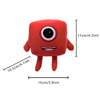 20cm Super Weicher Plüsch-Roboter Spielzeug Neuartiges Digitales Design Kuscheltier mit PP-Baumwollfüllung Kindergeburtstags-Geschenk Schlüsselanhänger