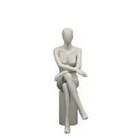 Full Body Sitting Female Mannequins, Fiberglass Dress