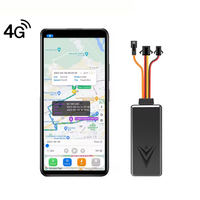 CA004 pelacak GPS 4G, pelacak GPS untuk sepeda motor/kendaraan, pelacak waktu sebenarnya melalui GT06 protokol Android App 2DIN otomotif
