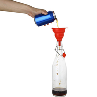 Bouteille en verre transparente ronde de 1000 ml avec bouchon à bascule, pots en verre avec couvercle à bascule, bouteille de bière en verre épais, logo personnalisé et boîte d'emballage