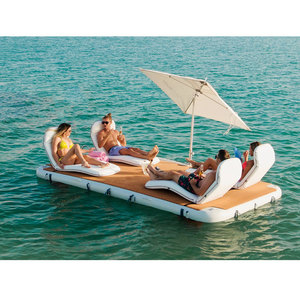 Gonfiabile di Nuoto Piattaforma Dock Galleggiante Piattaforma Ponte Per Il Divertimento Estivo In Acqua - Product Image 3