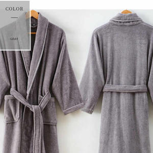 <b>Women</b> 100% Cotton Terry Bathrobe Comfortable Breathable Long Bath <b>Robe</b> with Drawstring Closure Casual Home & Sleepwear - Product Image 3