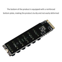 Carte d'extension haute qualité PH516 M2 M-EKY PCIE3.0 vers SATA6G 6 ports, prend en charge le protocole SATA pour les disques durs de PC de bureau