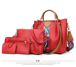 Nuevo Set de Bolsos de PU de Alta Calidad HK 2026, 4 Piezas en 1, Bolsos de Moda para Mujer, Bolso Grande de Hombro y Bandolera - Product Image 2