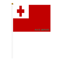 Drapeau de Saint-Martin, petit drapeau portable résistant aux intempéries en polyester pour la décoration de table, les événements scolaires, les matchs de football, les défilés, les célébrations