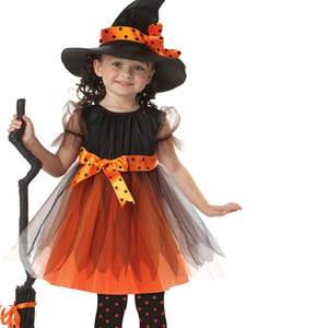 Disfraz de Bruja para Niñas Doira, Disfraz de Halloween con Sombrero y Escoba - Product Image 1