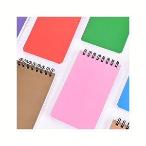 Carnet spirale haut de gamme personnalisé, format A7, en papier kraft coloré, forme carrée, 60 feuilles, non irritant, portable, pour conférence - Product Image 2