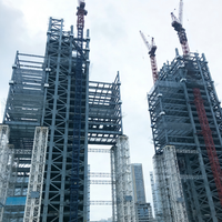 Bâtiment préfabriqué, immeuble d'appartements en structure acier préfabriquée avec une bonne isolation, bâtiment en structure acier