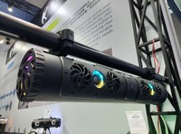 Barre de son UTV 27 pouces, barre de son ATV Bluetooth avec éclairage RGB, étanche IP66, barre de son pour voiturette de golf, haut-parleur amplifié pour sports motorisés