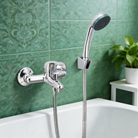 Ensemble de robinetterie de bain économique TOPWAY à deux voies avec tuyau de douche et douchette à main