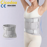 Ceinture de soutien abdominale et lombaire ajustable avec plaque en acier, respirante et à taille haute