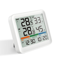 Thermomètre hygromètre numérique LCD portable de haute qualité pour la maison et l'intérieur avec grand écran