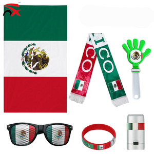 Kit de Apoyo a la Selección Mexicana Más Vendido: Bufanda, Gafas de Sol, Aplaudidor de Mano, Pulsera y Bandera para Partidos de Fútbol y <span class=keywords><strong>Festivales</strong></span> Deportivos - Product Image 1