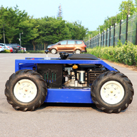 Tondeuse à gazon télécommandée à roues déplacement rapide adaptée au robot de tonte de tracteur de pelouse à terrain plat