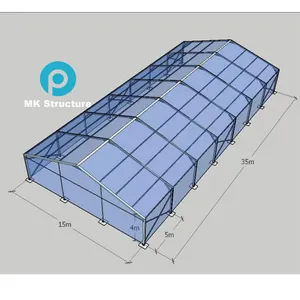 10x15 10x30 المعرض التجاري الأبيض PVC 20x30 قاعة الزفاف سرادق الحدث حزب خيمة للبيع