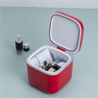 Mini-réfrigérateur et chauffe-plateau Peltier 2-en-1 pour produits de beauté, compact, silencieux, écologique, pour le stockage des soins de la peau