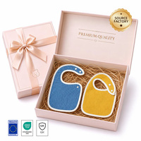 Bavoir pour bébé en gaze 100% coton doux à 6 couches en forme de U, haute absorption, toutes saisons, unisexe, cadeau pour nouveau-né, personnalisable