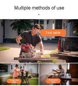 Tavolo da lavoro pieghevole multifunzione fai da te WX051 <span class=keywords><strong>banco</strong></span> da lavoro per <span class=keywords><strong>falegnameria</strong></span> portatile per la lavorazione del legno Mobile Saw Cut Bench - Product Image 5