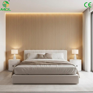 Paneles de Pared de PVC Impermeables y Fáciles de Instalar, con Diseño de Listones Acanalados, para Decoración de Interiores, Hoteles, Dormitorios y Salas de Estar - Product Image 5