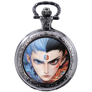 นาฬิกาพกนักเรียนลายการ์ตูน, ของขวัญสำหรับเด็กผู้ชายและเด็กผู้หญิงแบบเงียบ, จี้เด็ก, โซ่, สร้อยคอ, ของขวัญสอบ - Product Image 1