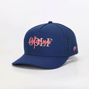 หมวกเบสบอลแบบสปอร์ตพิมพ์ลายตามสั่ง 5 ชิ้น ผ้าฝ้าย 100% ลายตัวอักษร ปัก 3 มิติ เจาะรูด้วยเลเซอร์ - Product Image 1