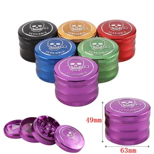 Custom 4 Layers Tobacco Grinders OEM/ODM 40mm 50mm 55mm 63mm 75mm Metal Herbal Smoking Herb Grinder Wholesale