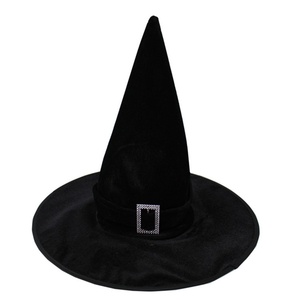 Set <span class=keywords><strong>de</strong></span> 4 Sombreros <span class=keywords><strong>de</strong></span> <span class=keywords><strong>Bruja</strong></span> para Halloween, Coloridos, con Estampado, <span class=keywords><strong>de</strong></span> Ala Ancha, para Disfraces, Decoración, Truco o Trato - Product Image 3