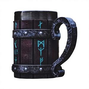 Grande tasse à thé artisanale en bois renouvelable, style classique, avec poignée intégrée – Idéale pour les retraites de yoga, les centres de bien-être et les kits de relaxation à domicile - Product Image 1