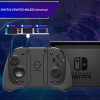 LinYu Voswitch Joy-Con Fungsi Makro Tombol Mekanis untuk Pengontrol Koneksi Ganda Kompetitif Nirkabel untuk OLED/Lite