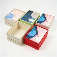 Mini boîte cadeau rigide en carton, design carré, impression couleur personnalisée, pour rouge à lèvres, parfum, petits ensembles cosmétiques, papier écologique