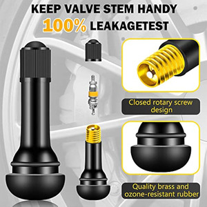 Nueva Válvula de Llanta TR413 de Alta Temperatura, Válvula de Neumático de Goma EPDM sin Cámara, de Encaje Rápido, para Repuestos Automotrices - Product Image 5