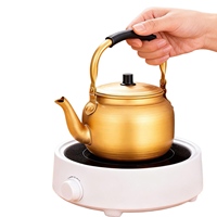 Bouilloire en aluminium de qualité supérieure, design classique, écologique, compatible avec les cuisinières à gaz, plusieurs capacités (0,75L-15L)