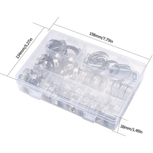 Kit de colliers de serrage en acier de 8 à 12 mm, paquet de 60, pour usage automobile et plomberie - Product Image 4