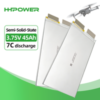 Batterie semi-solide 3,75 V 45 Ah, densité 207 Wh/kg, décharge à haut débit 7C, batterie lithium polymère 45000 mAh pour drone UAV FPV