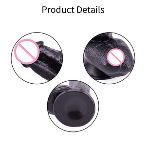 <span class=keywords><strong>Dildo</strong></span> realistici neri da <span class=keywords><strong>12</strong></span> pollici per i giocattoli del sesso del <span class=keywords><strong>Dildo</strong></span> della masturbazione delle donne - Product Image 6